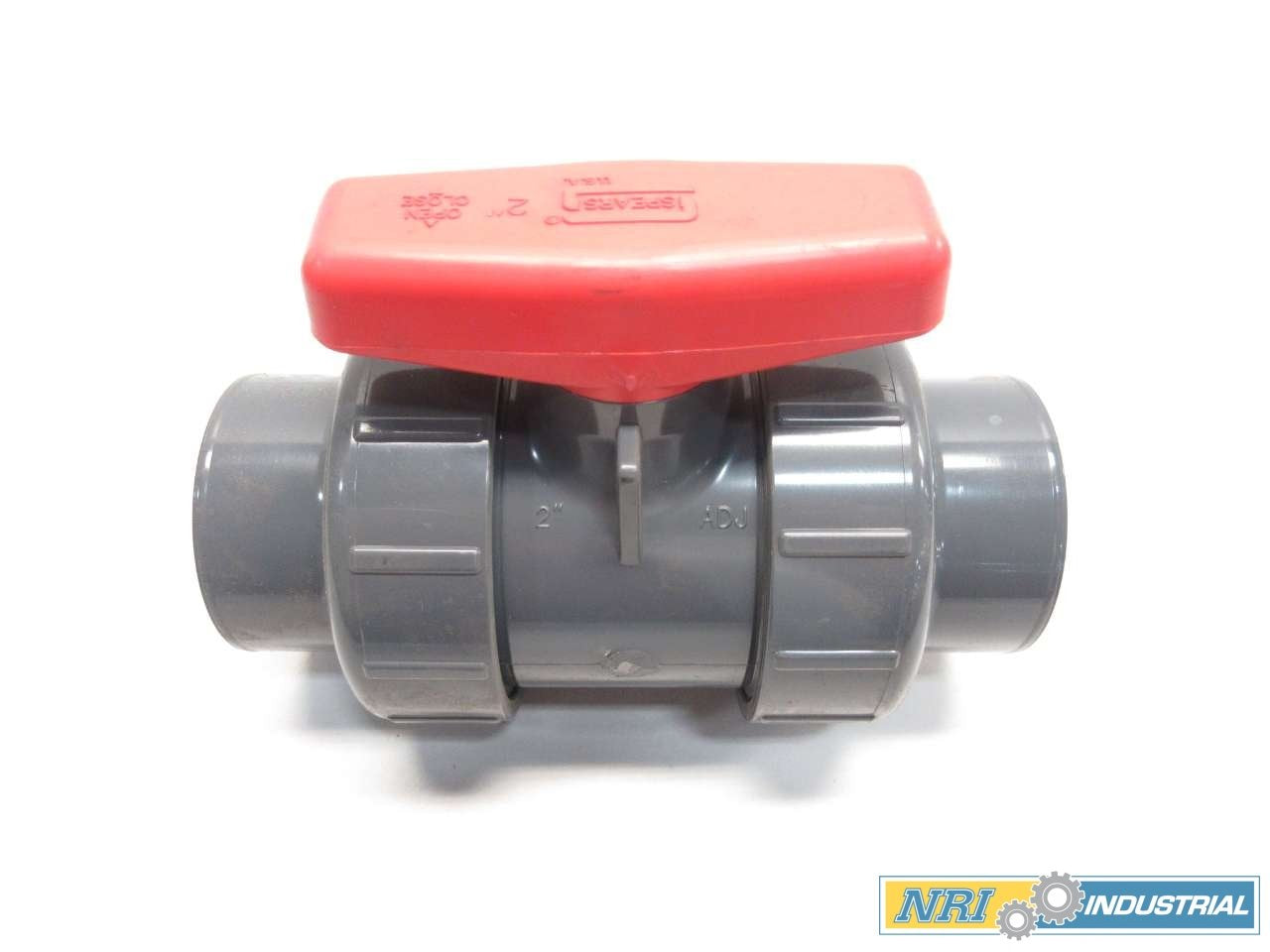 NEW SPEARS 3629-020 TRUE UNION 2000 2 IN PVC STANDARD BALL VALVE D546832