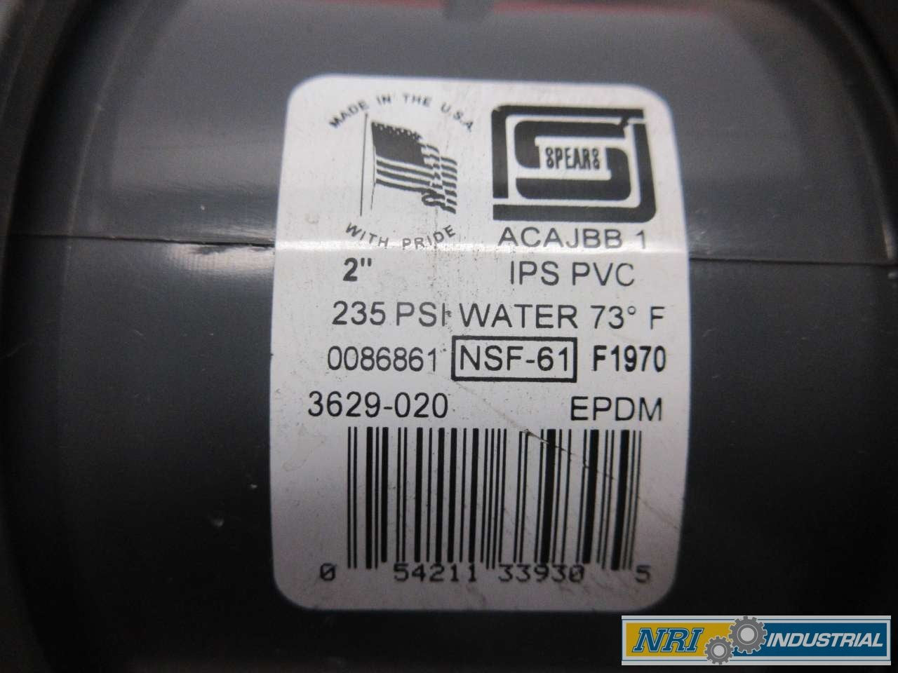 NEW SPEARS 3629-020 TRUE UNION 2000 2 IN PVC STANDARD BALL VALVE D546832