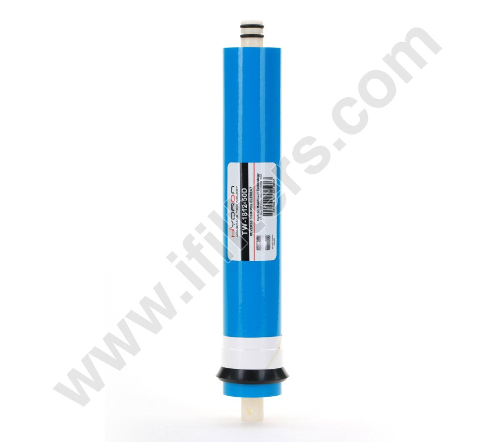 Hydron TW-1812-50 DI or RO Reverse Osmosis Membrane Replacement 50 GPD, Fits Any Standard RO Unit