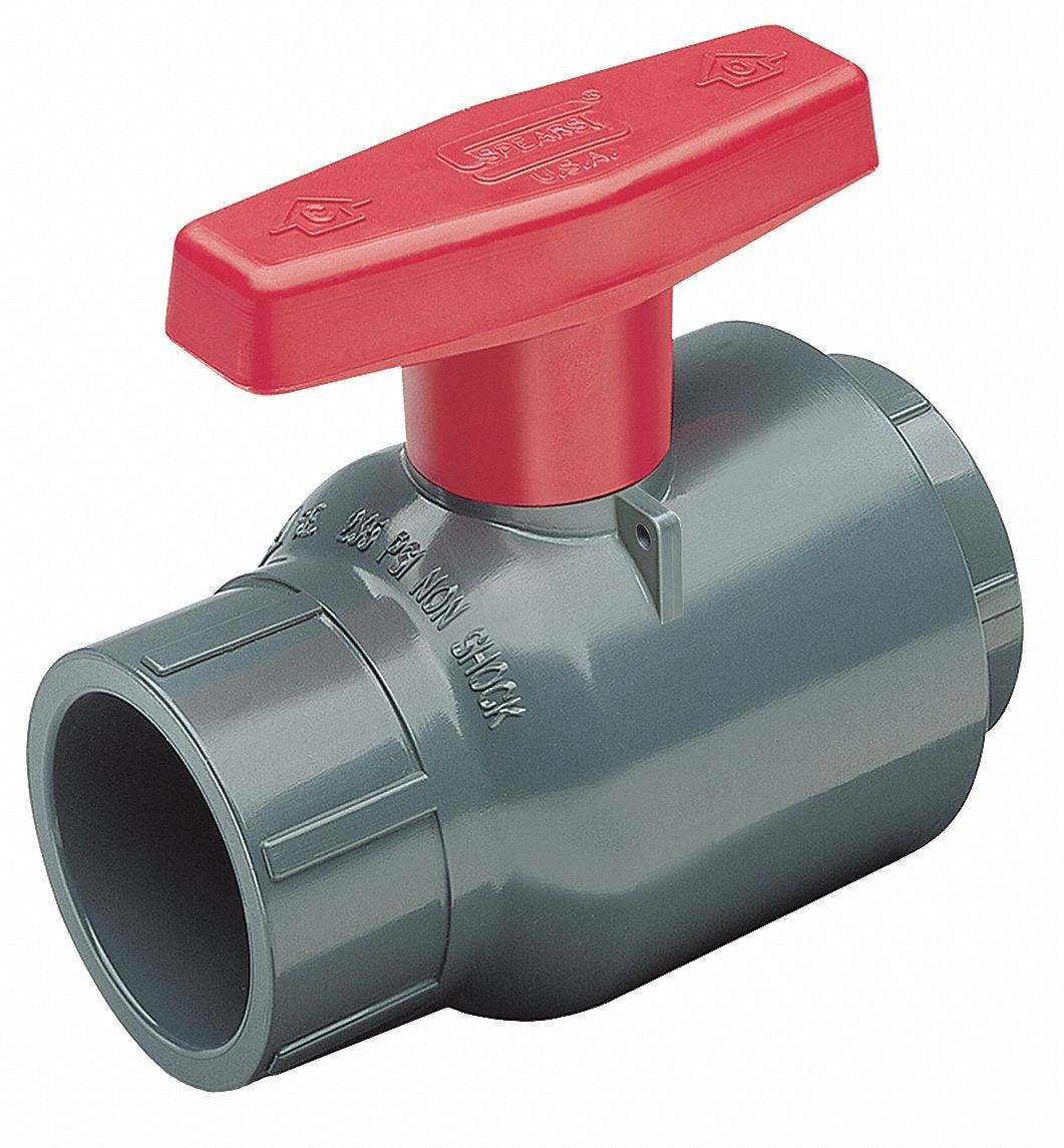 2" Socket PVC Compact Ball Valve Inline